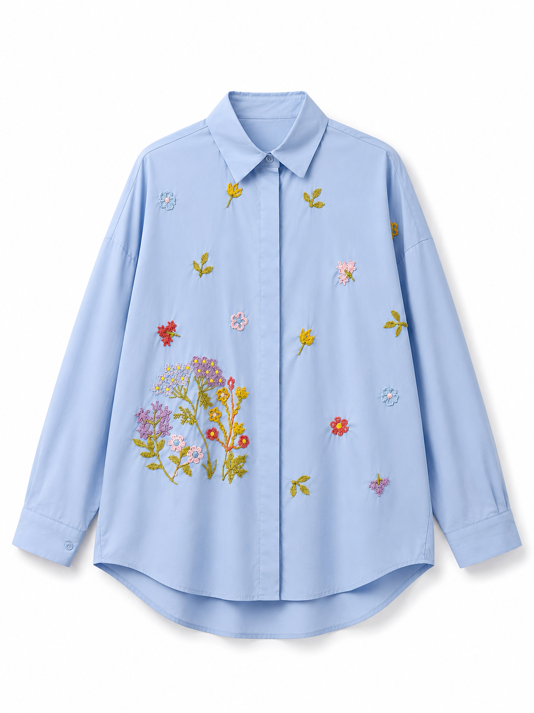 Floral embodied shirt
