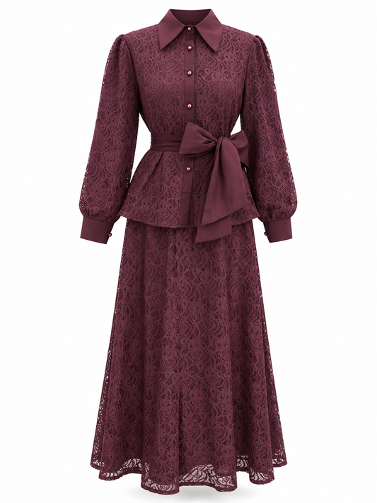 Lace Skirt Set 7346