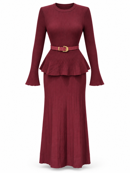 Wool Skirt Set 06202