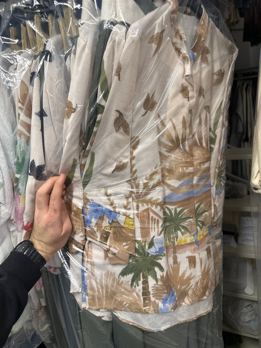 Tropical Print Set – Shirt Top & Pants