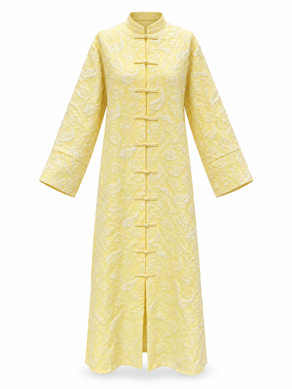 Mandarin Collar Long Dress M8357