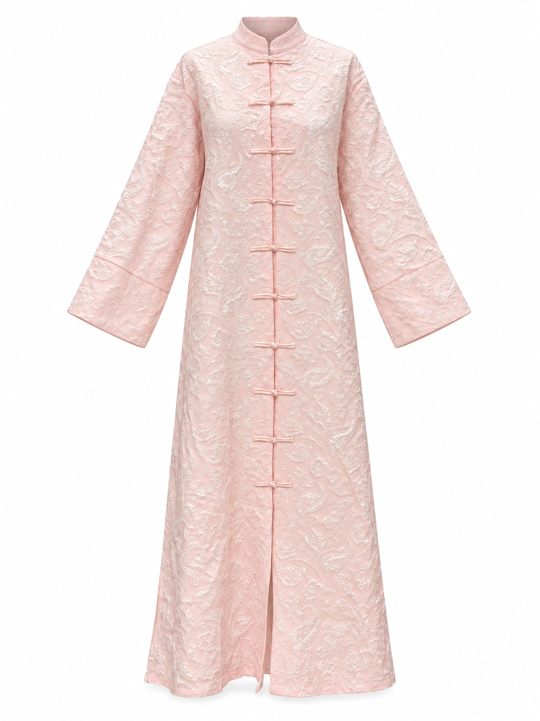 Mandarin Collar Long Dress M8357