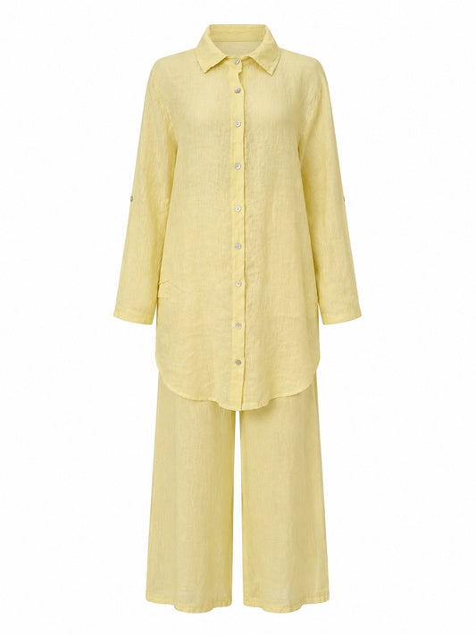 Linen Pants Set 197d
