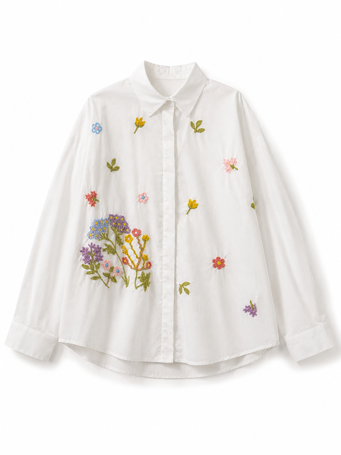 Floral embodied shirt