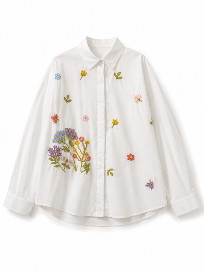 Floral embodied shirt