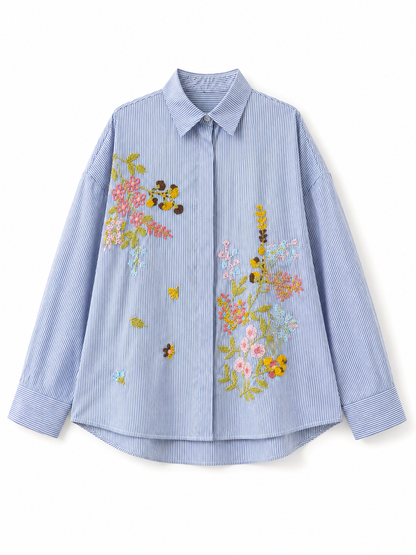 Floral embodied shirt