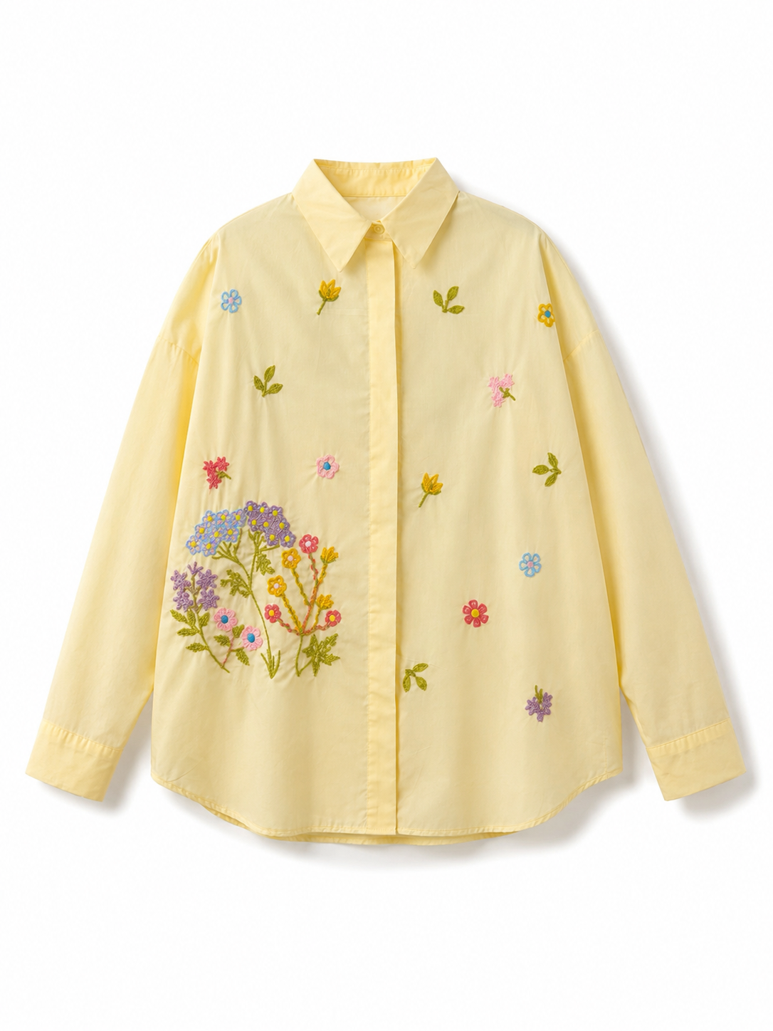 Floral embodied shirt