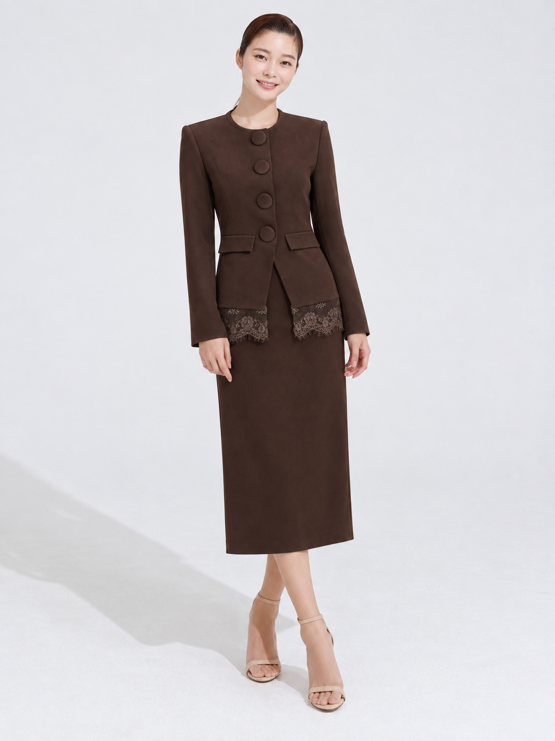 Wool Skirt Set J9133, wholesale women's clothing Lebanon