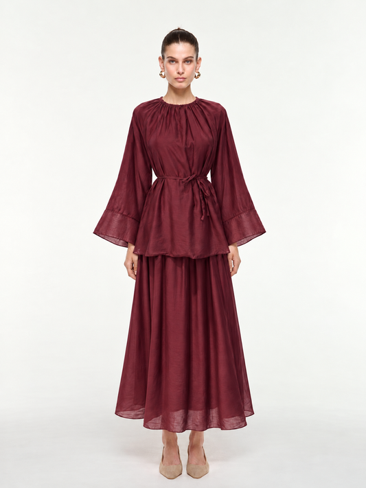 Padded Skirt Set 61753, wholesale women's clothing Lebanon