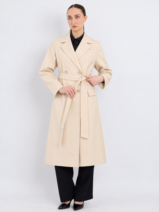 Long Sleeve Plissé Dress 57025