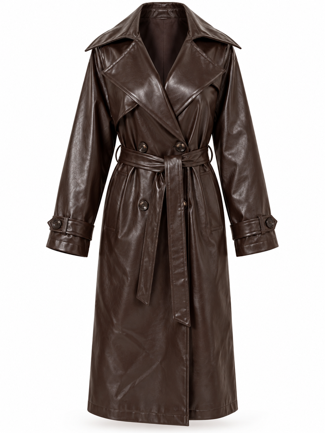 Leather Trench Coat