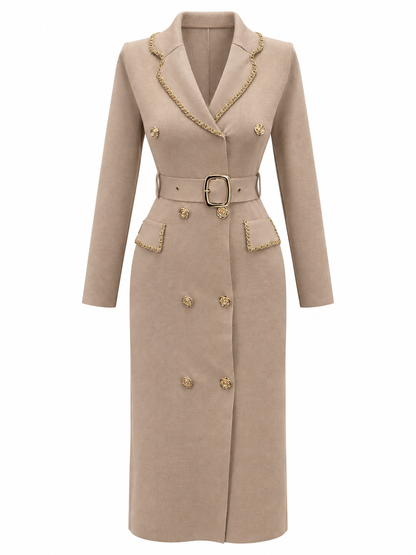 Belted Wool Dress 6025