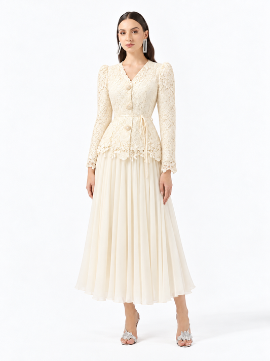 Lace Skirt Set 7506, wholesale women's clothing Lebanon