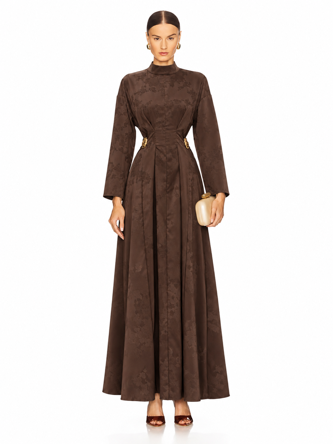 Belted Long Dress 26469, wholesale women's clothing Lebanon